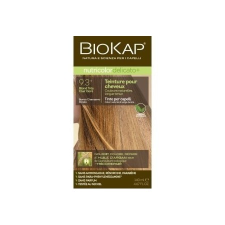 TEINTURE CHEVEUX 9.3 BLOND CLAIR DORE BIOKAP DELICATO